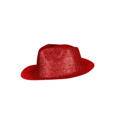 chapeau tribly en pvc à paillettes rouge