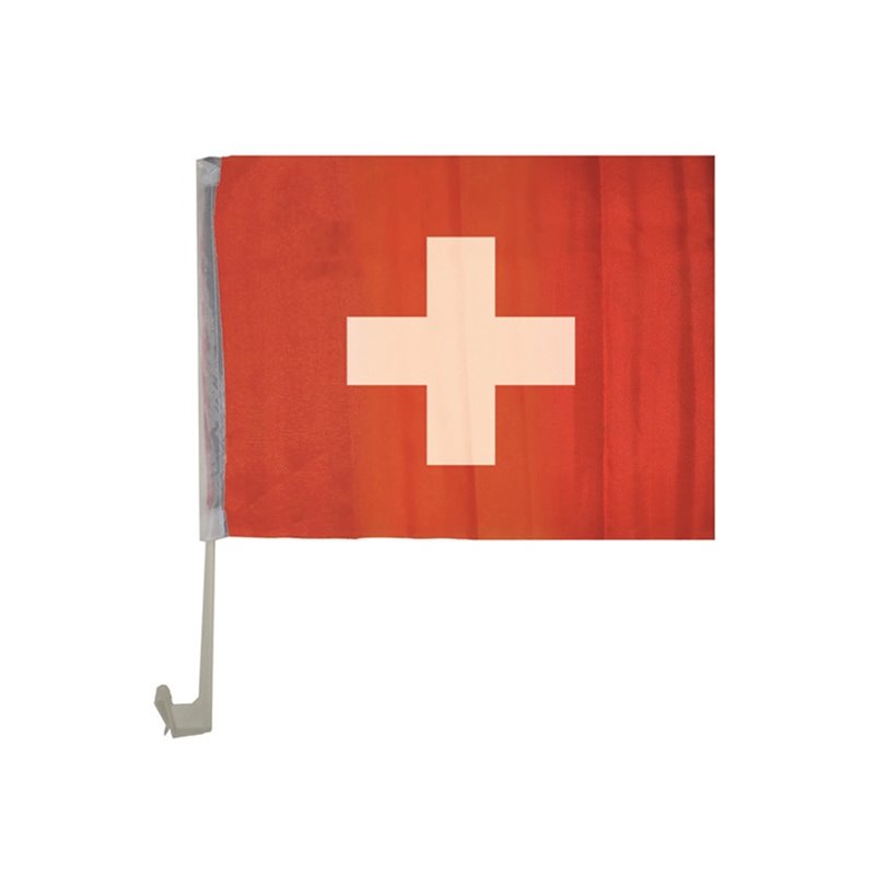 drapeau pour voiture suisse 30x45cm