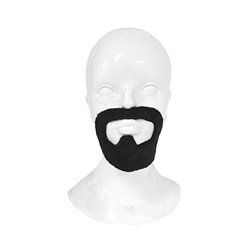 fausse moustache avec barbe cosaque noir