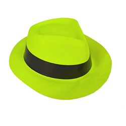 chapeau tribly en pvc fluo néon jaune