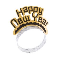 lot de 2 serre-tête "happy new year"