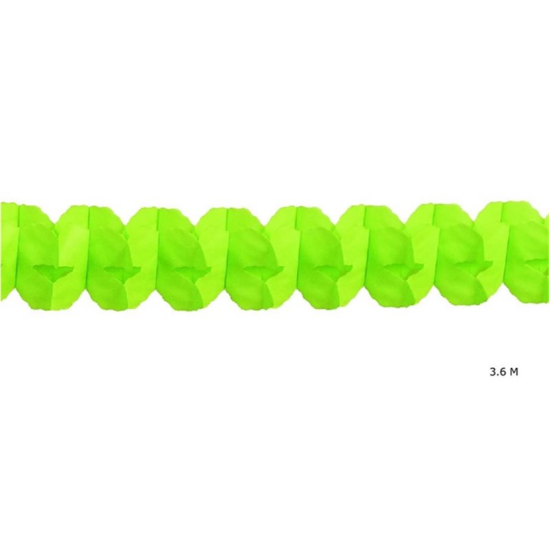 guirlande papier twist vert clair 3.6m