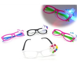 lunettes lumineuse led avec licorne mix