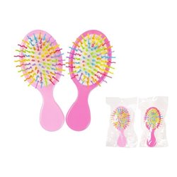 brosse à cheveux rainbow rose mix 14cm