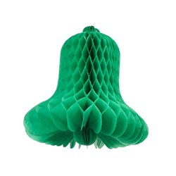 décoration cloche de pâques festonnée vert 41cm