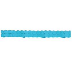 guirlande papier twist turquoise 3.6m