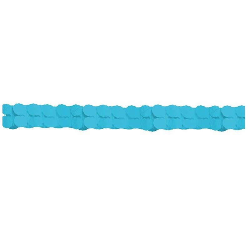 guirlande papier twist turquoise 3.6m