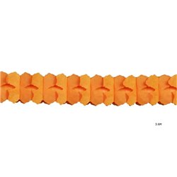 guirlande papier twist orange 3.6m