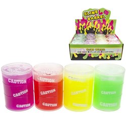 pâte slime baril transparent mix 120gr