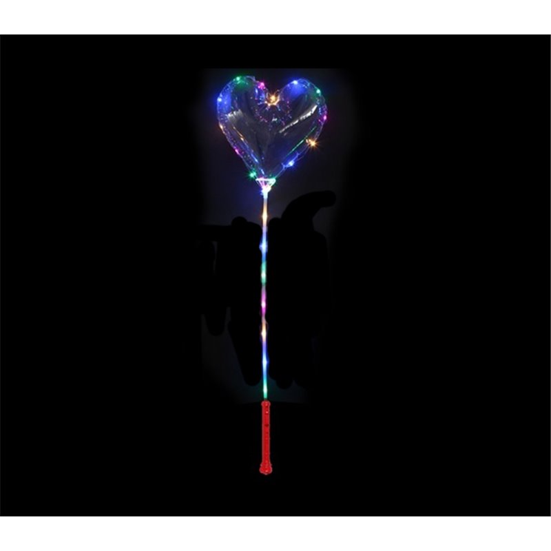 ballon coeur led lumineux 1.35m