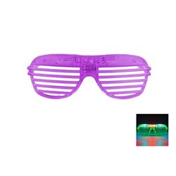 lunettes lumineuses stores 3 leds violet