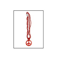 collier peace & love rouge 27cm