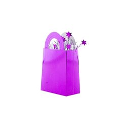 poids pour ballon sac cadeau rose brillant 12cm