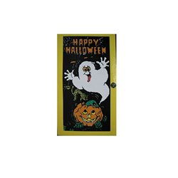 décoration de porte motif "happy halloween" 1.8x0.8m