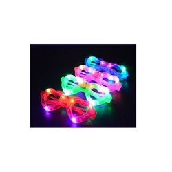 lunettes lumineuses 6 led's motif "coeur" rose