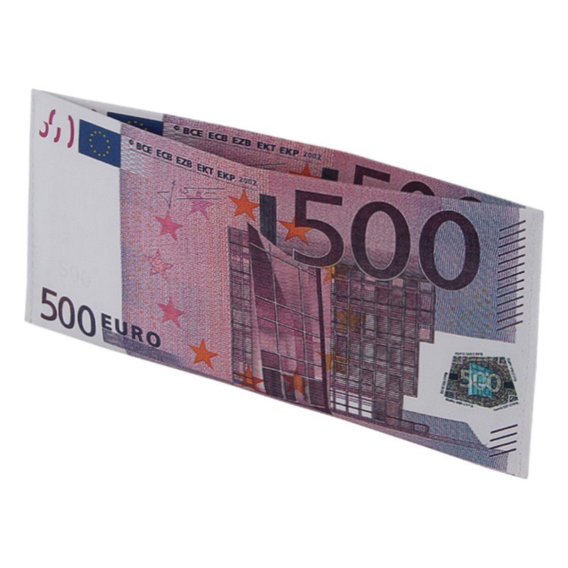 porte-billets motif 500 euros 19cm