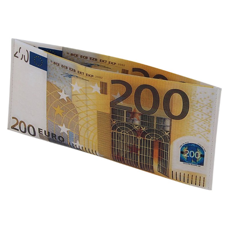 porte-billets motif 200 euros 19cm