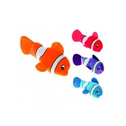 peluche poisson clown "carl" mix 17cm