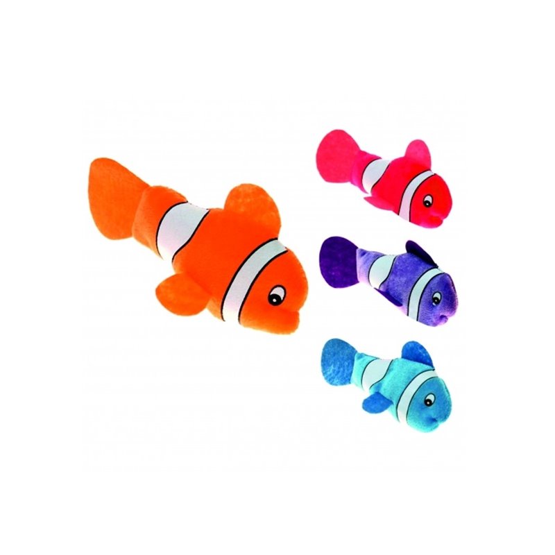 peluche poisson clown "carl" mix 17cm