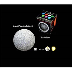 veilleuse boule lumineuse eva 7 couleurs 8cm