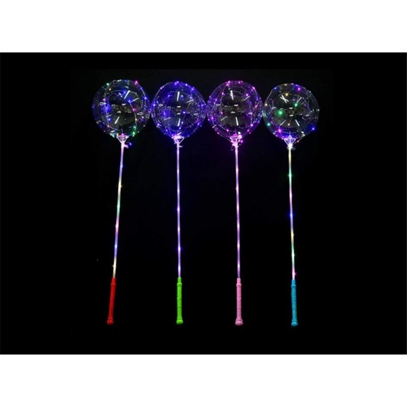 ballon bulle led lumineux rond avec poignée 1.2m