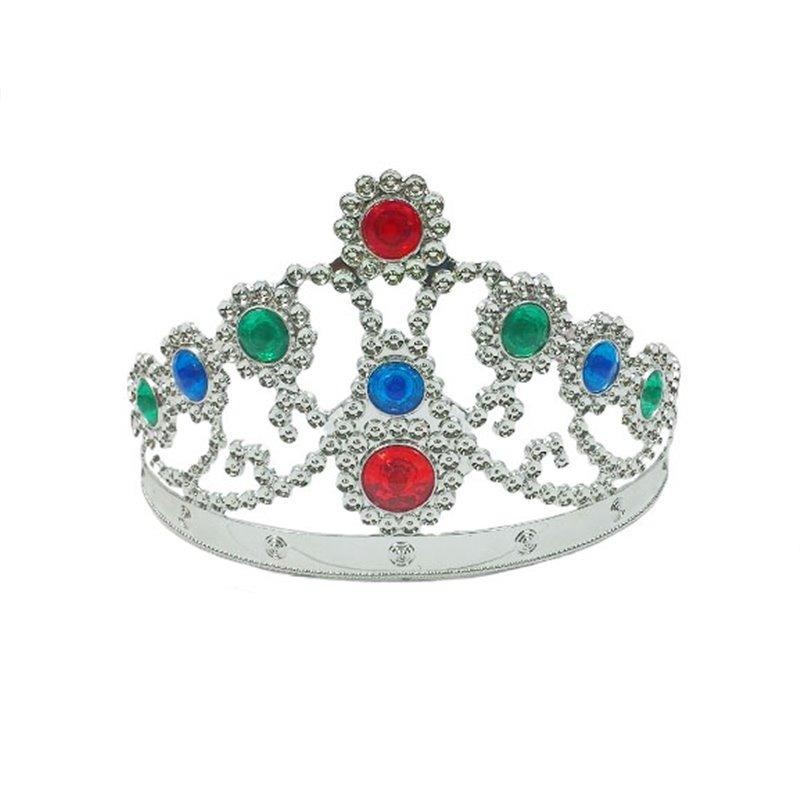 couronne de princesse avec pierres enfant argent