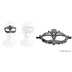 masque loup luxe dentelle avec symbole diable noir