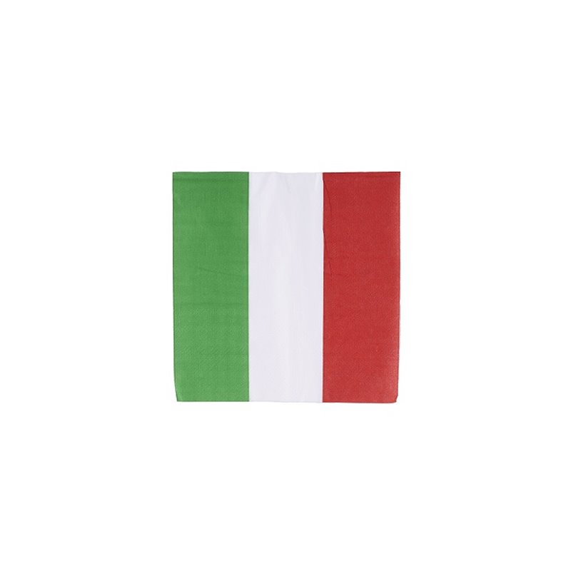 lot de 20 serviettes en papier italie 33x33cm