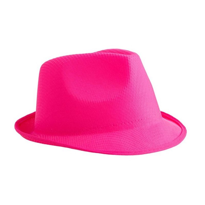 chapeau tribly toile rose fluo adulte