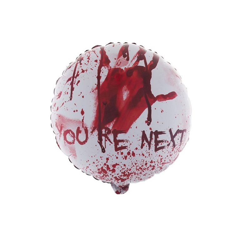 ballon aluminium halloween "you're next" 55x46cm