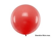 ballon rond géant rouge 35gr 90cm