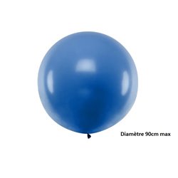 ballon rond géant bleu 35gr 90cm