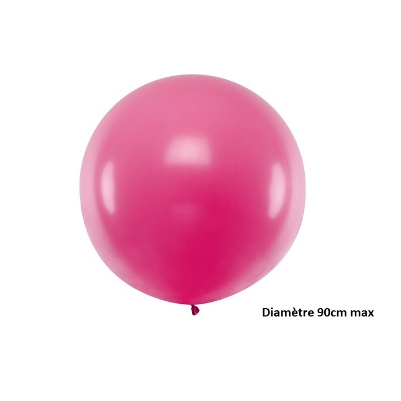 ballon rond géant fuchsia 35gr 90cm