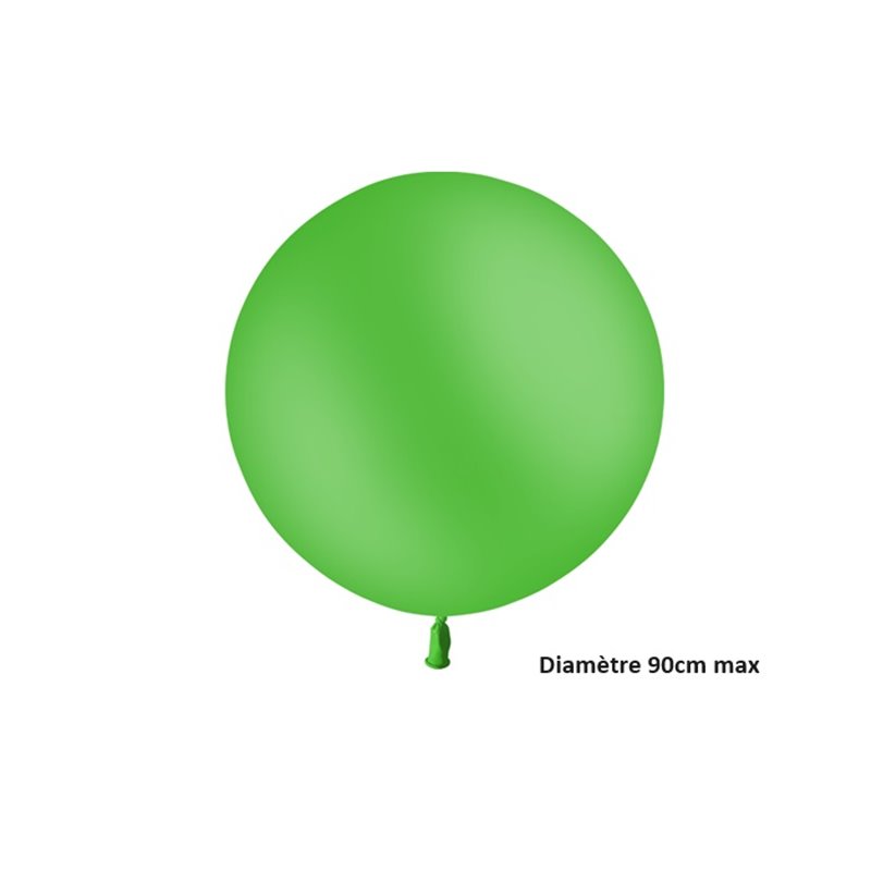 ballon rond géant vert clair 35gr 90cm