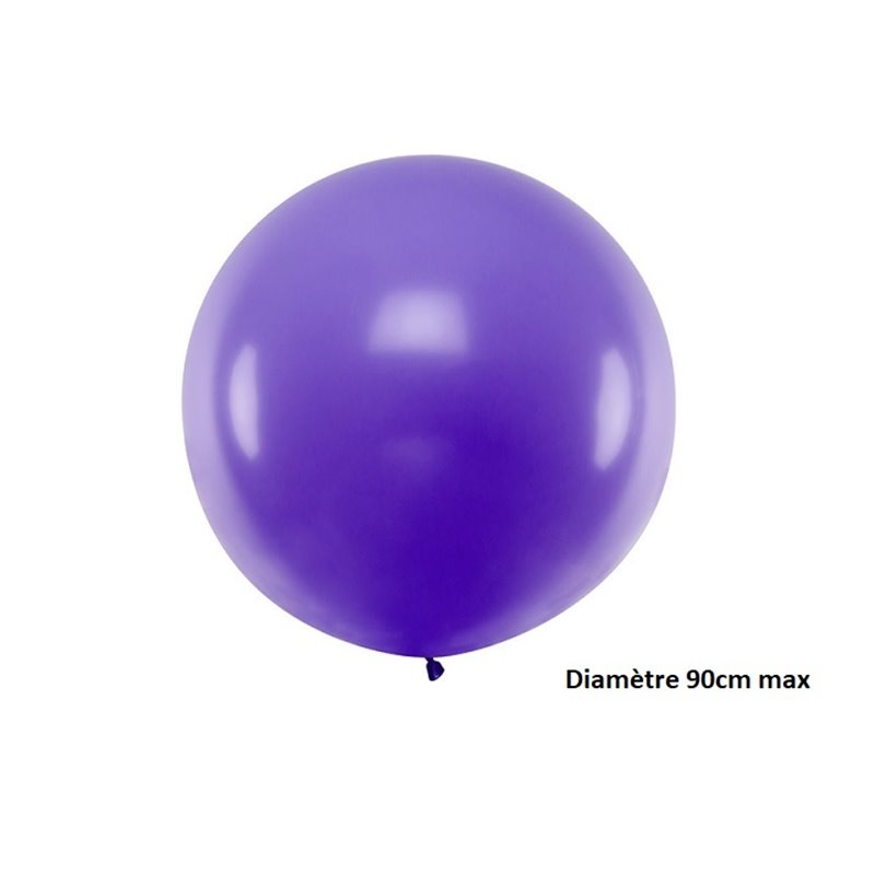 ballon rond géant violet 35gr 90cm