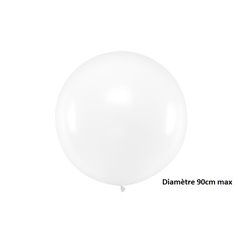 ballon rond géant transparent 35gr 90cm