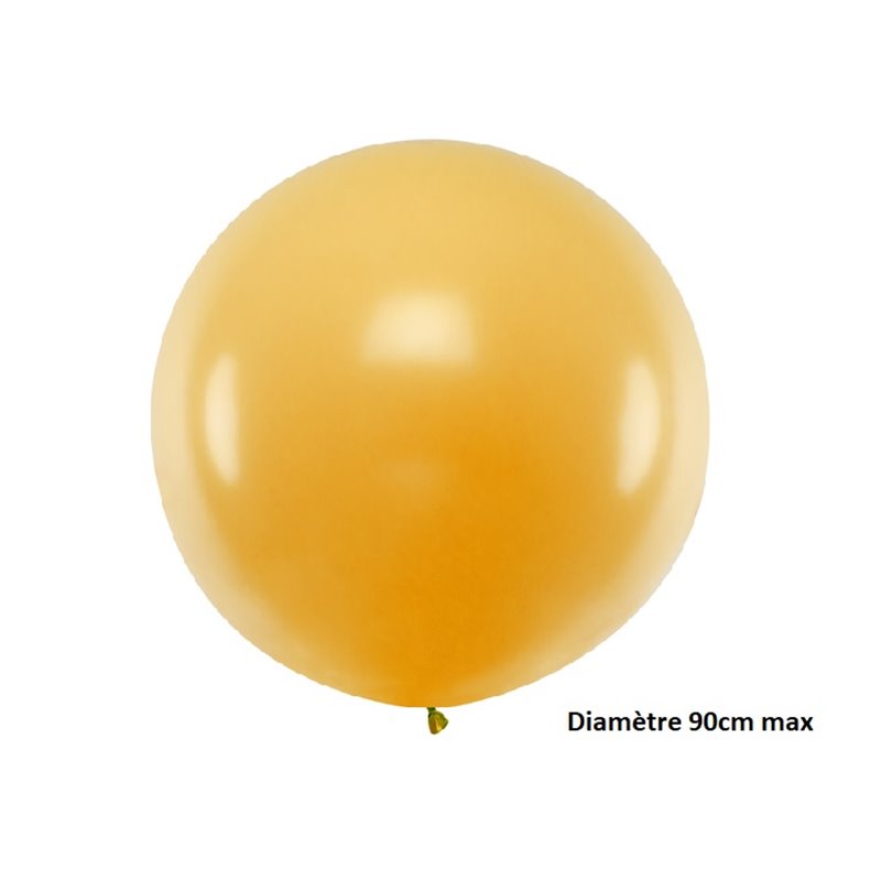 ballon rond géant or 35gr 90cm