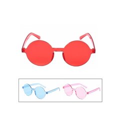 lunettes gag transparentes rondes mix 14cm