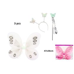 set ailes de fée papillon mix 3pcs