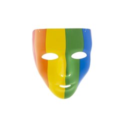 masque coque rainbow arc en ciel adulte