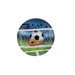 lot de 8 assiettes en carton motif "goal" 22cm