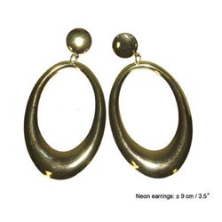 boucles d'oreilles dorÃ‰e 8cm