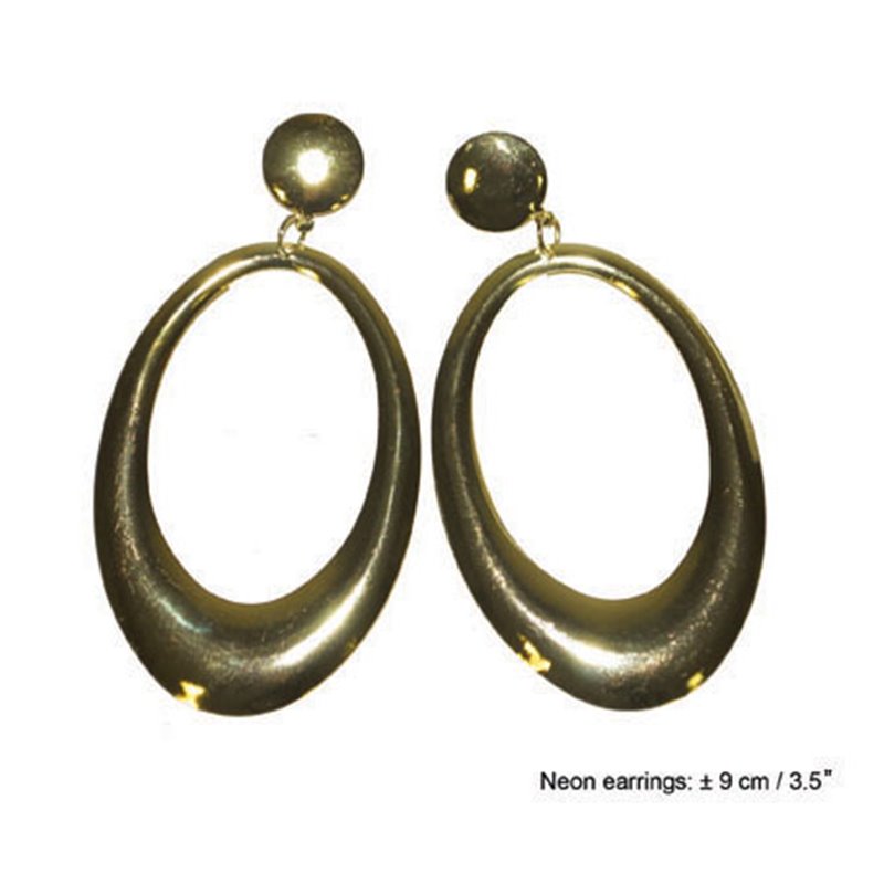 boucles d'oreilles dorÃ‰e 8cm