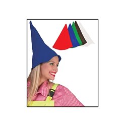 chapeau de lutin nain gnome pointu en feutrine marron