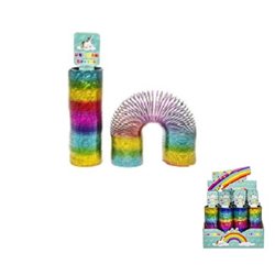 ressort spirale licorne rainbow 5cm