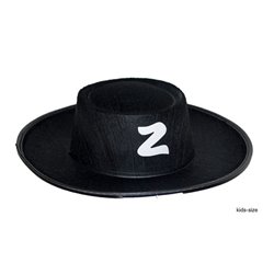 chapeau zorro feutrine enfant