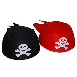 chapeau bandana de pirate noir