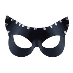 masque loup clouté noir grand