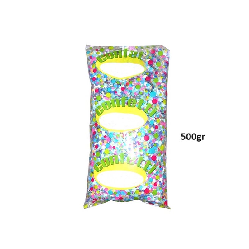 confettis multicolores 500gr