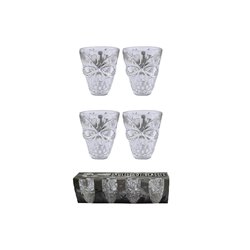 lot de 4 verres shooters motif crâne ii 5cm